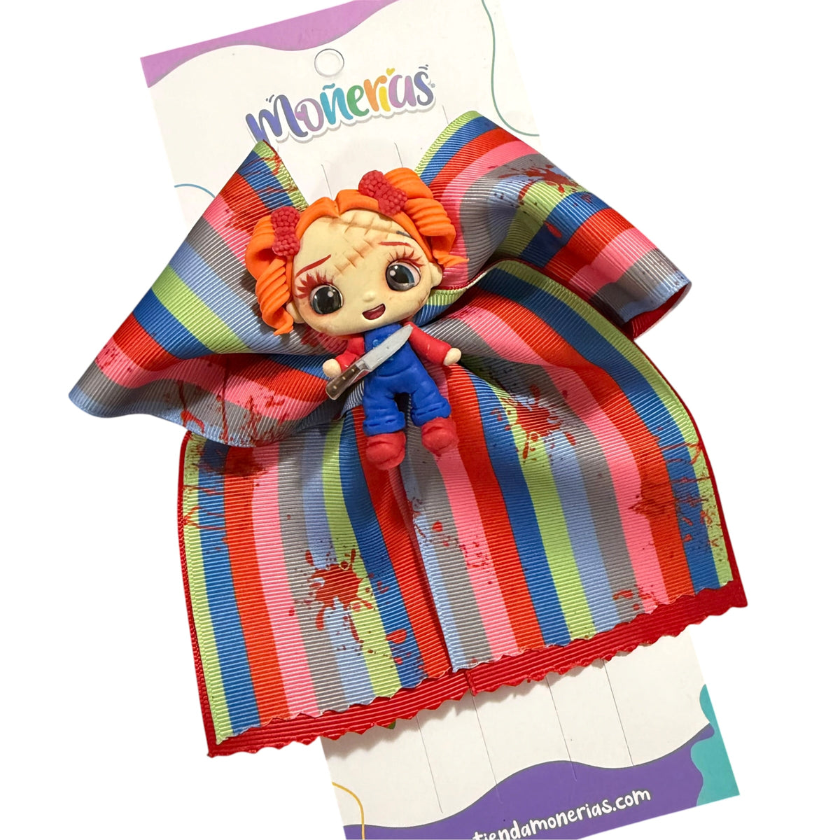 Moño Coletero Niña Chucky Pasta