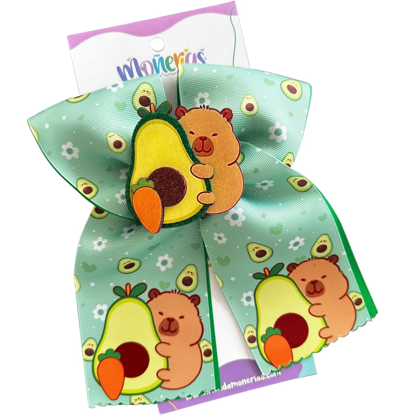 Moño Capibara Aguacates