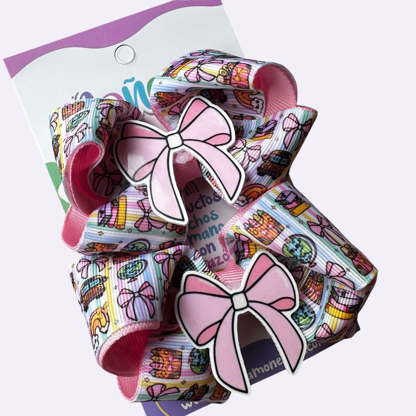 Par Moño Rosa