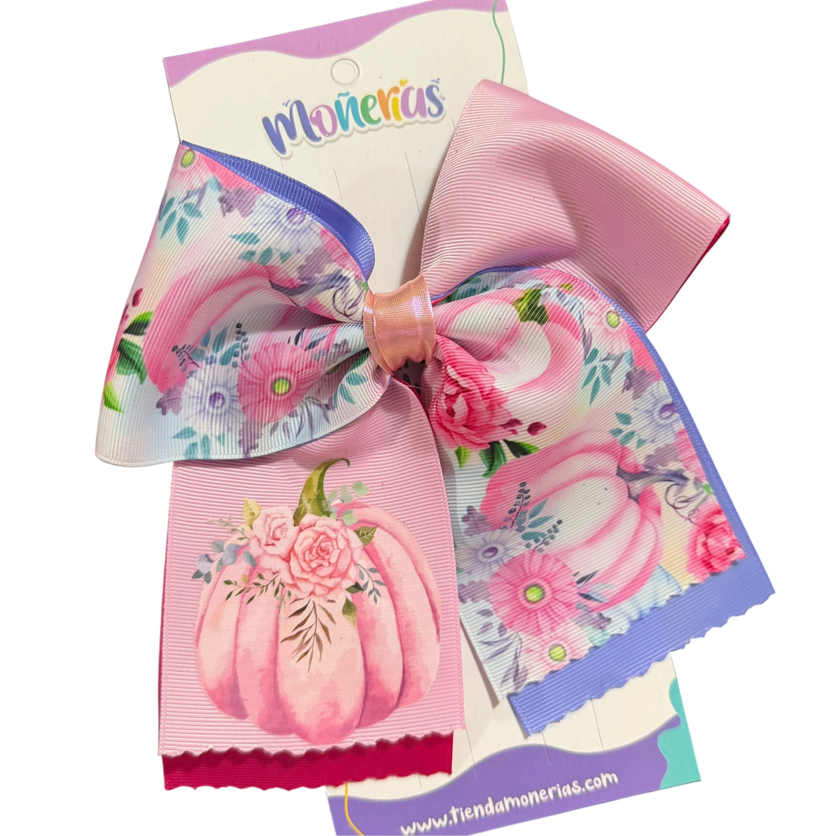 Moño Calabaza Pink