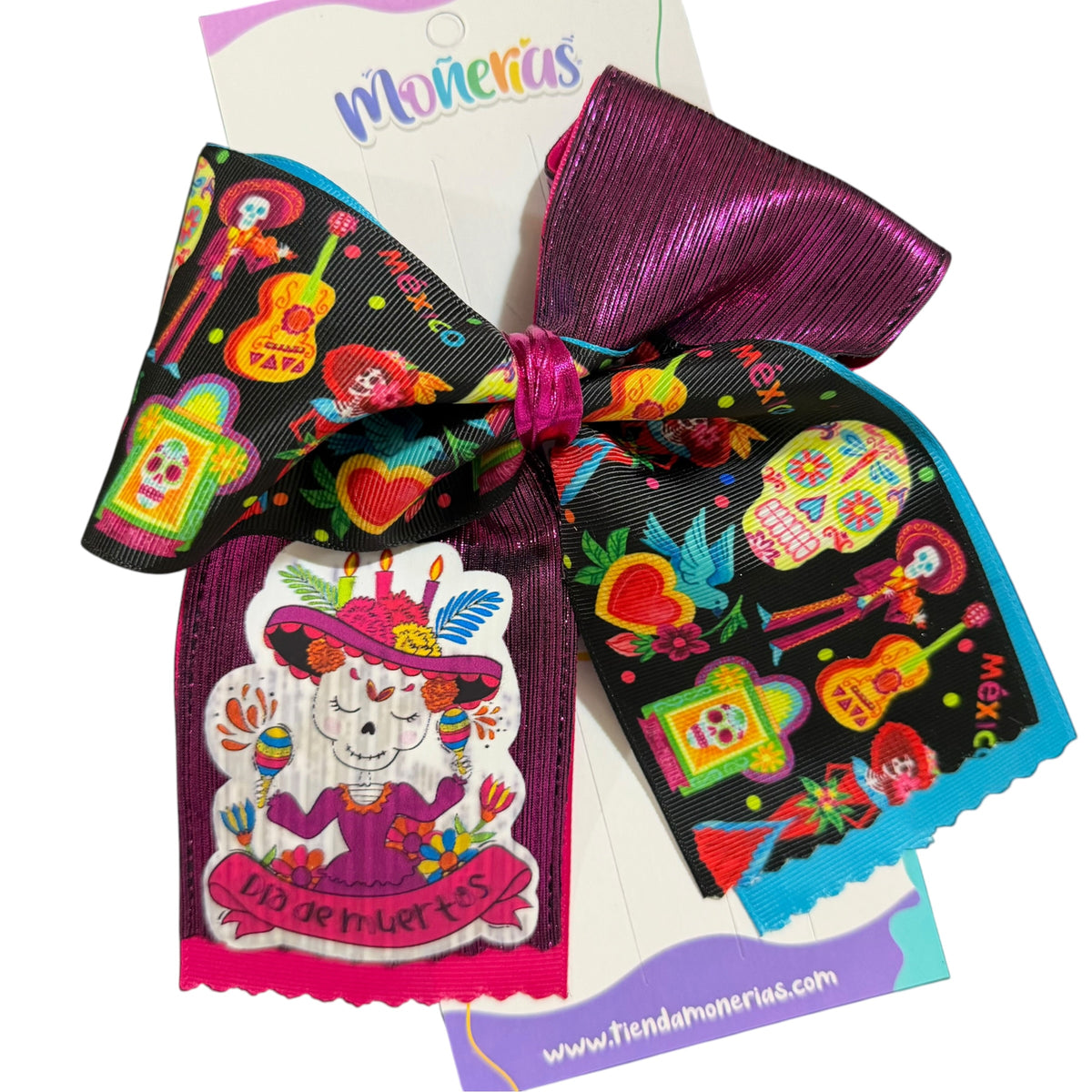 Moño Catrina Holograma