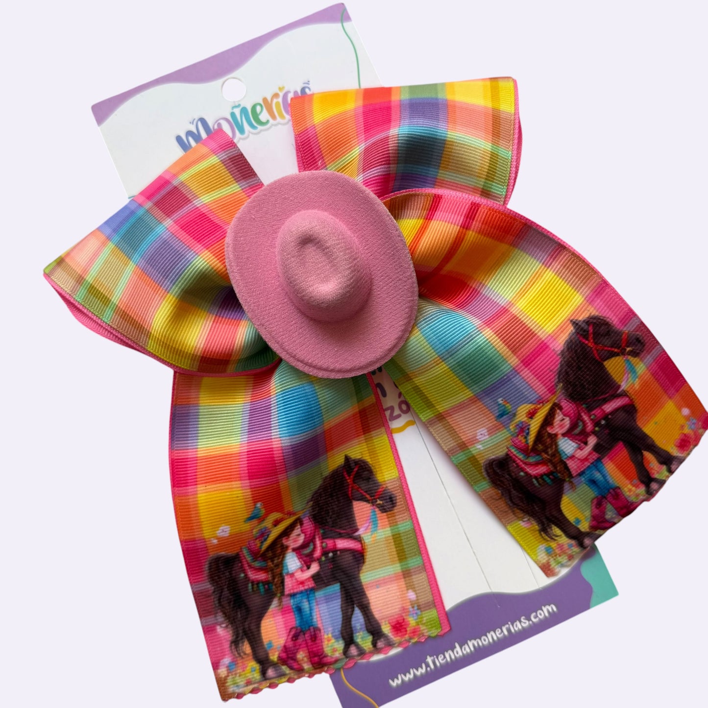 Moño Tira Vaquera Gingham