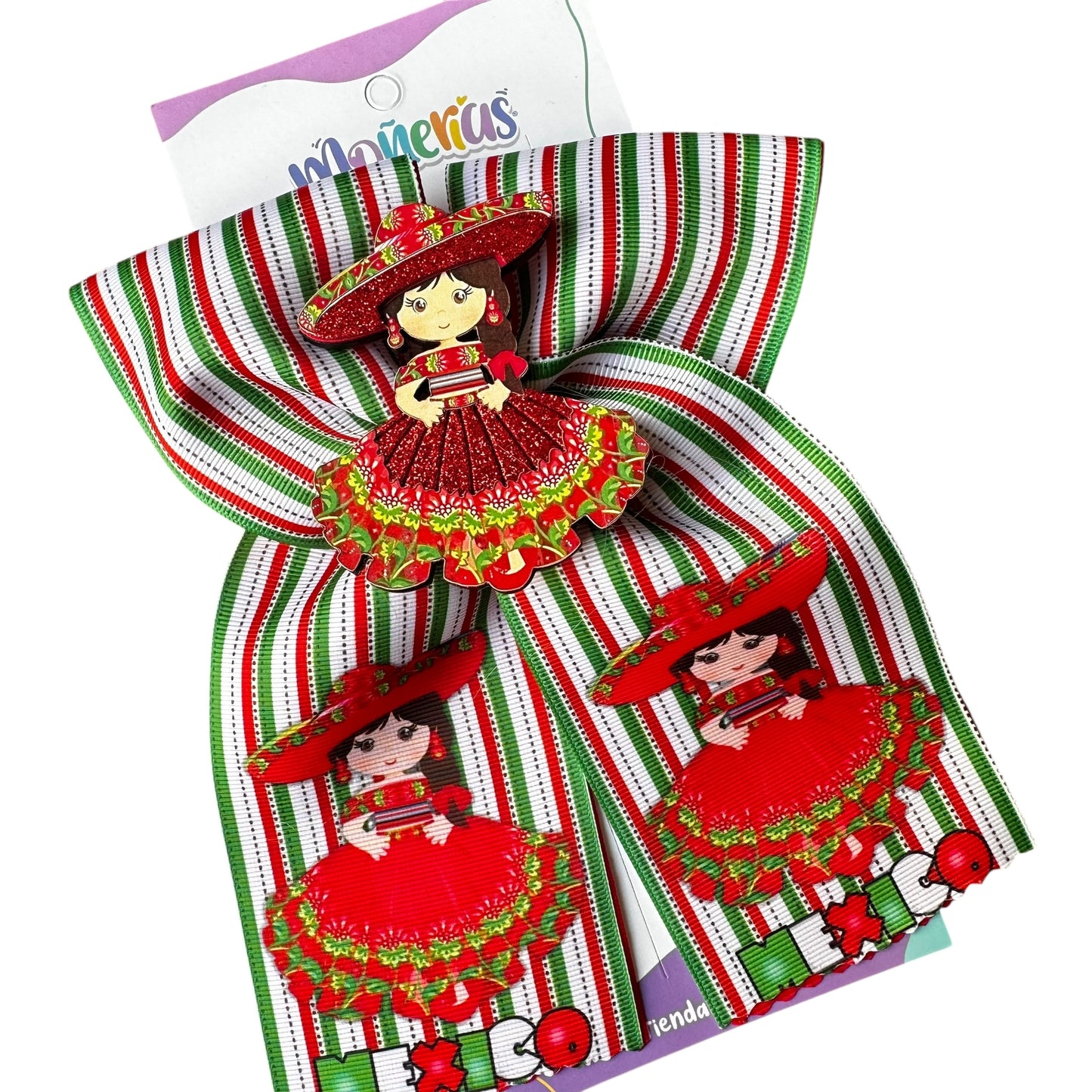Moño Charrita Tricolor