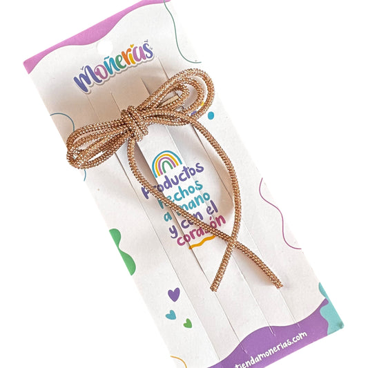 Moño Agujeta Cristales