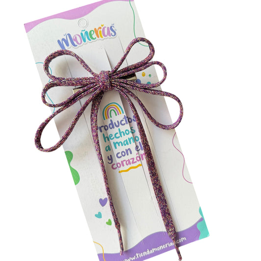 Agujeta Glitter Lila