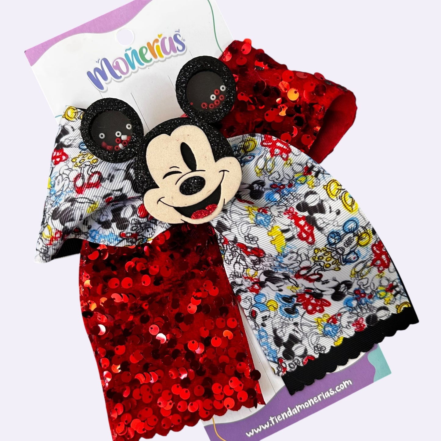 Moños Coleteros Mickey