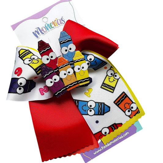 Moño Crayolas Colores
