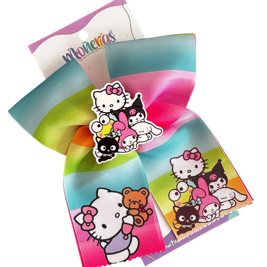 Moño Sanrio Rayas Colores