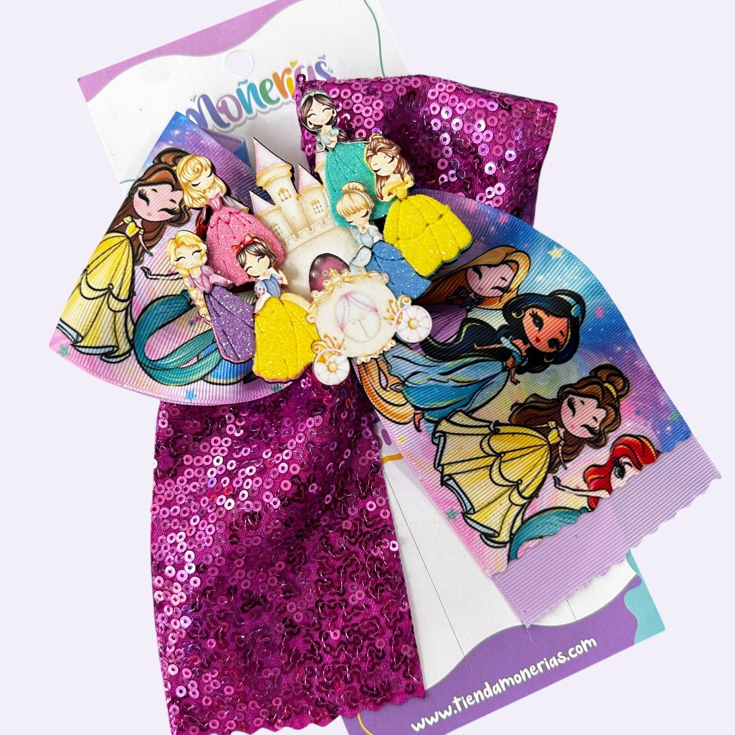Moños Coleteros Princesas Disney