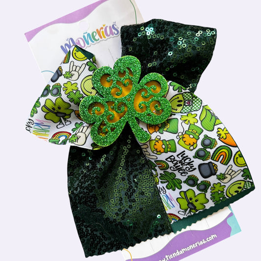 Moño Trébol San Patricio
