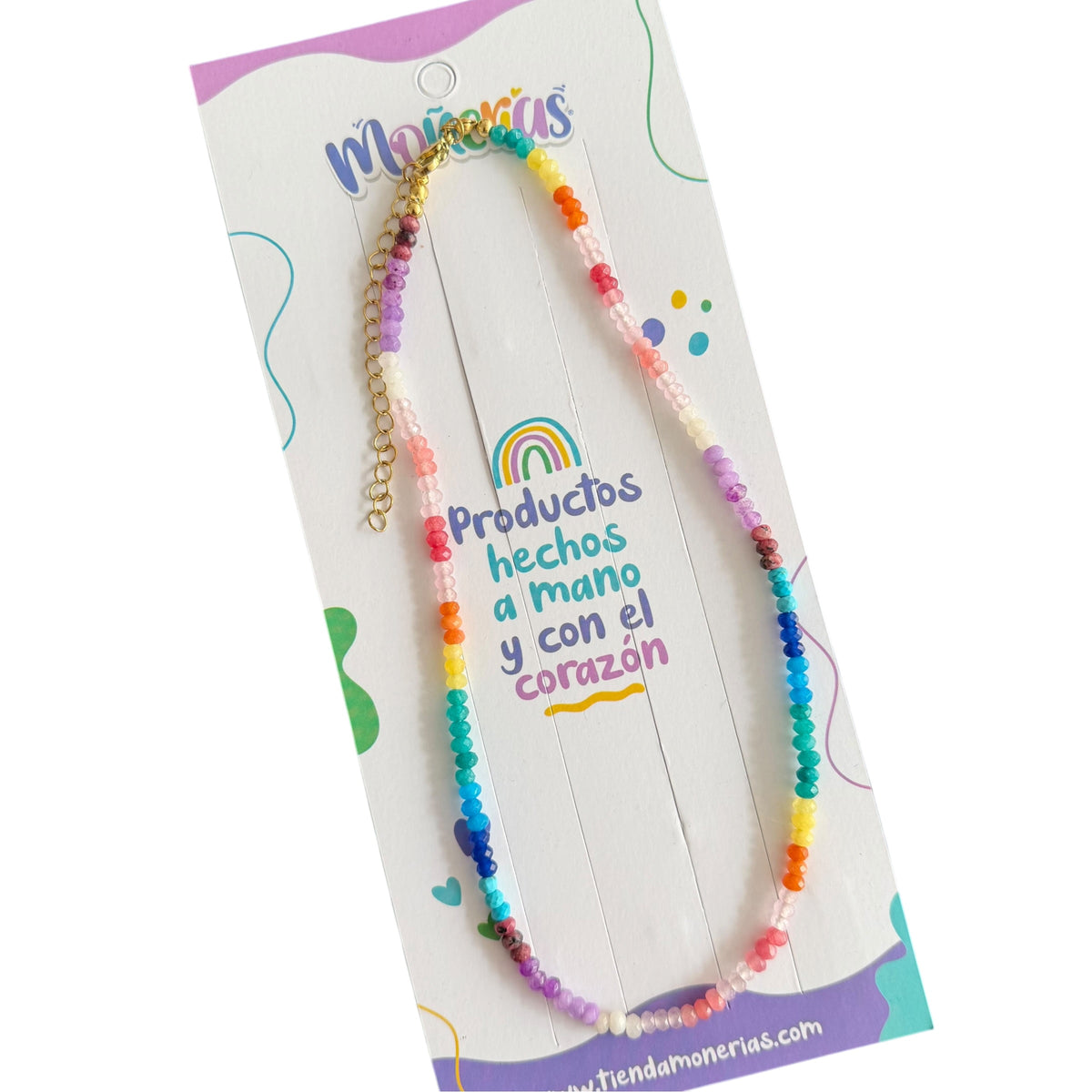 Collar Cristales Multicolor