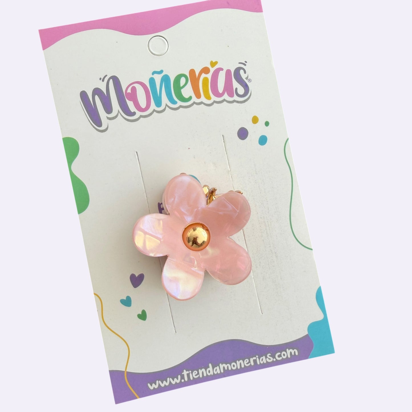 Pinzas Flor Nácar