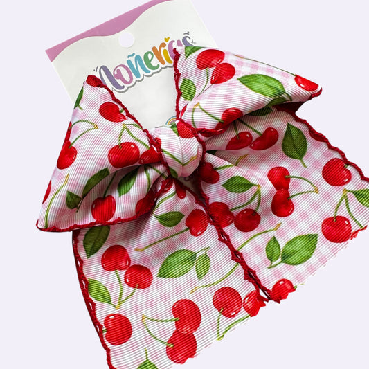 Coletero Cerezas Orilla Bordada