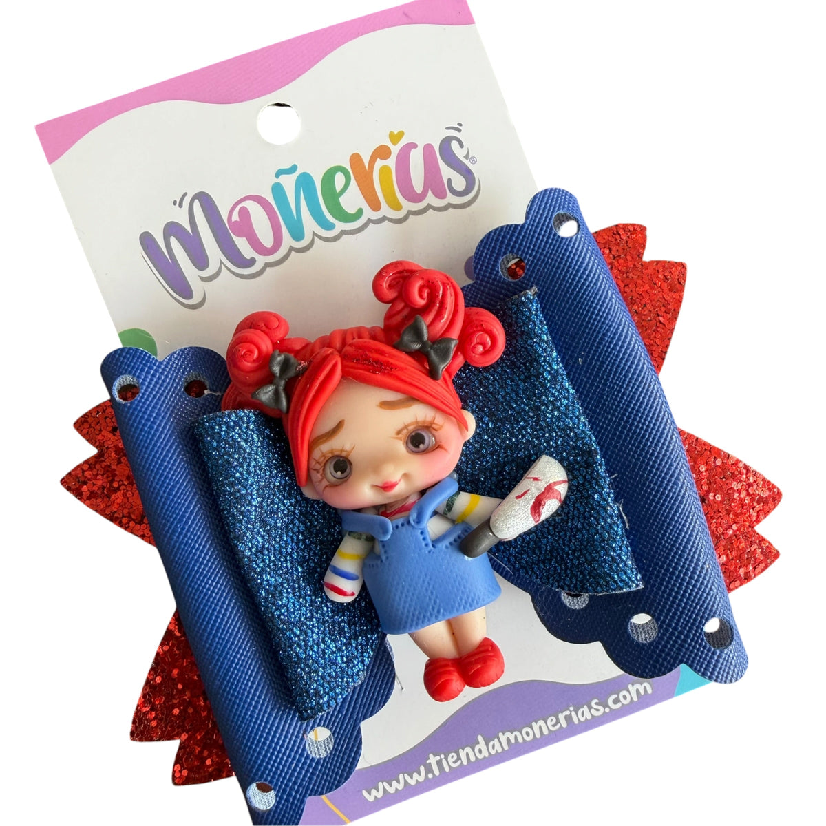 Moño Niña Chucky Vinil
