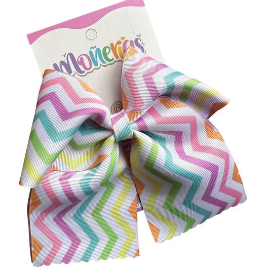 Moño Zig Zag Pastel