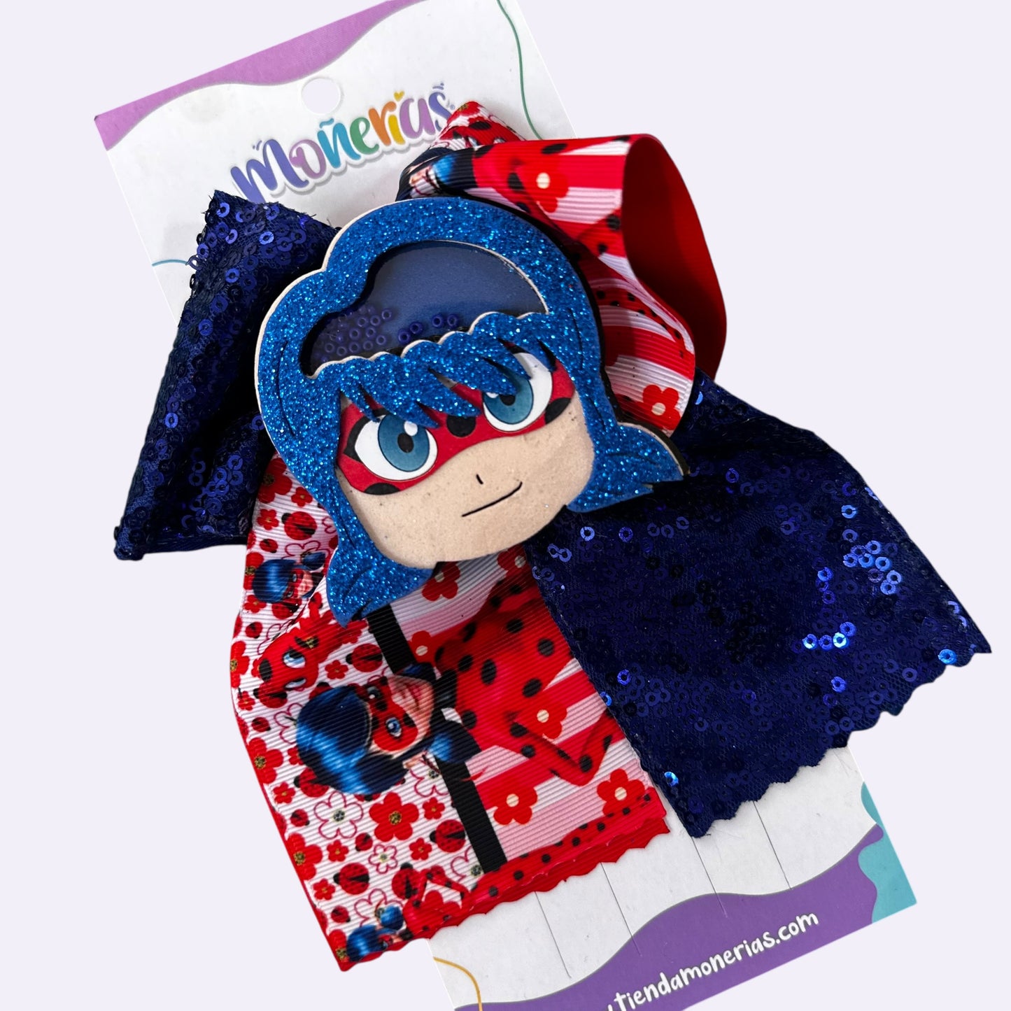 Moño Coletero Ladybug Shaker