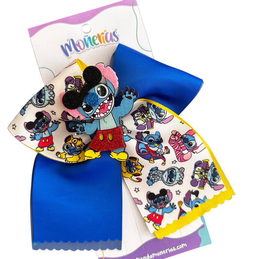 Moño Stitch Mickey