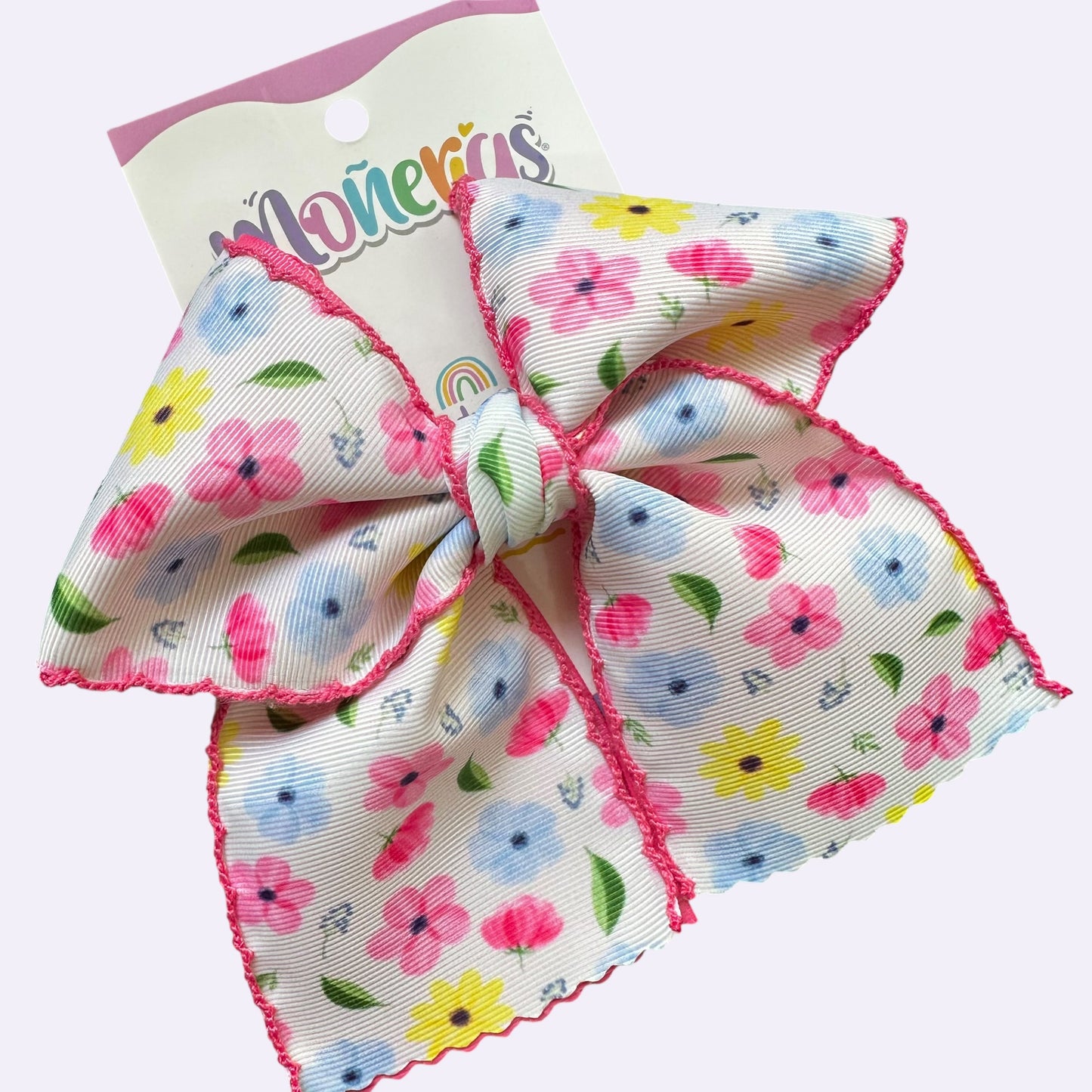 Coletero Flores Primavera Orilla Bordada