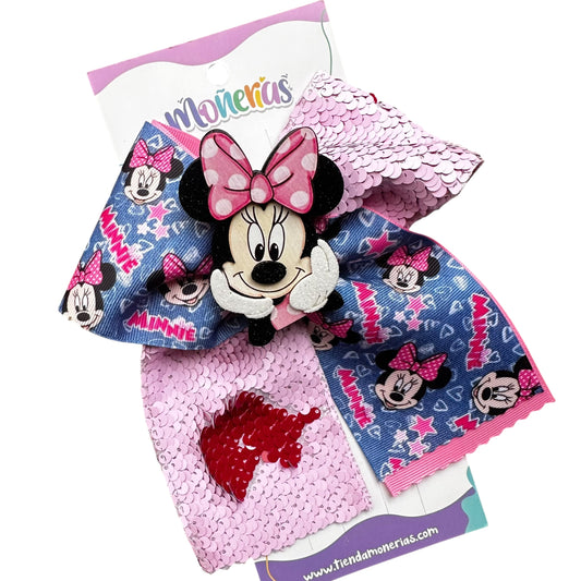 Moño Minnie Rosa