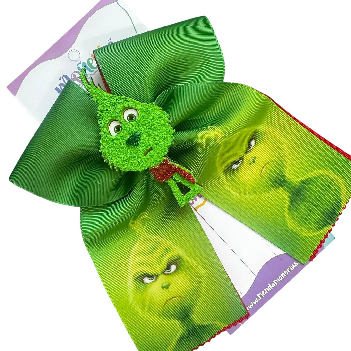 Green Grinch Bow