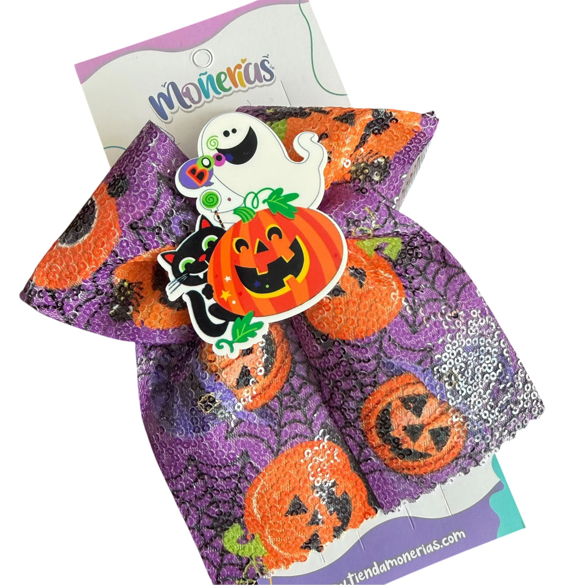 Moño Lentejuela Halloween