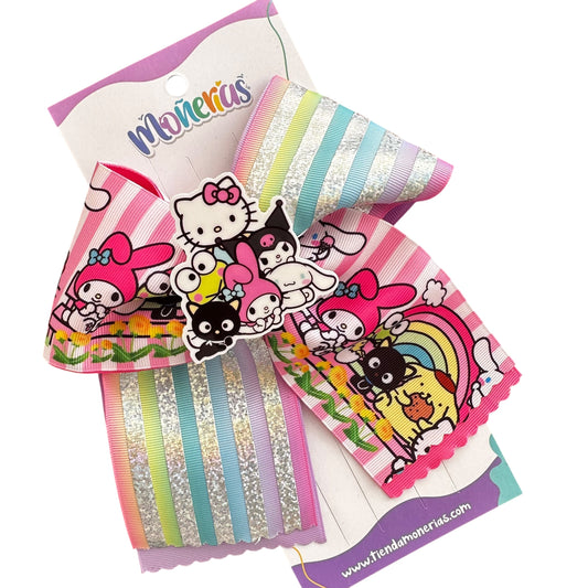 Moño Sanrio Holográfico