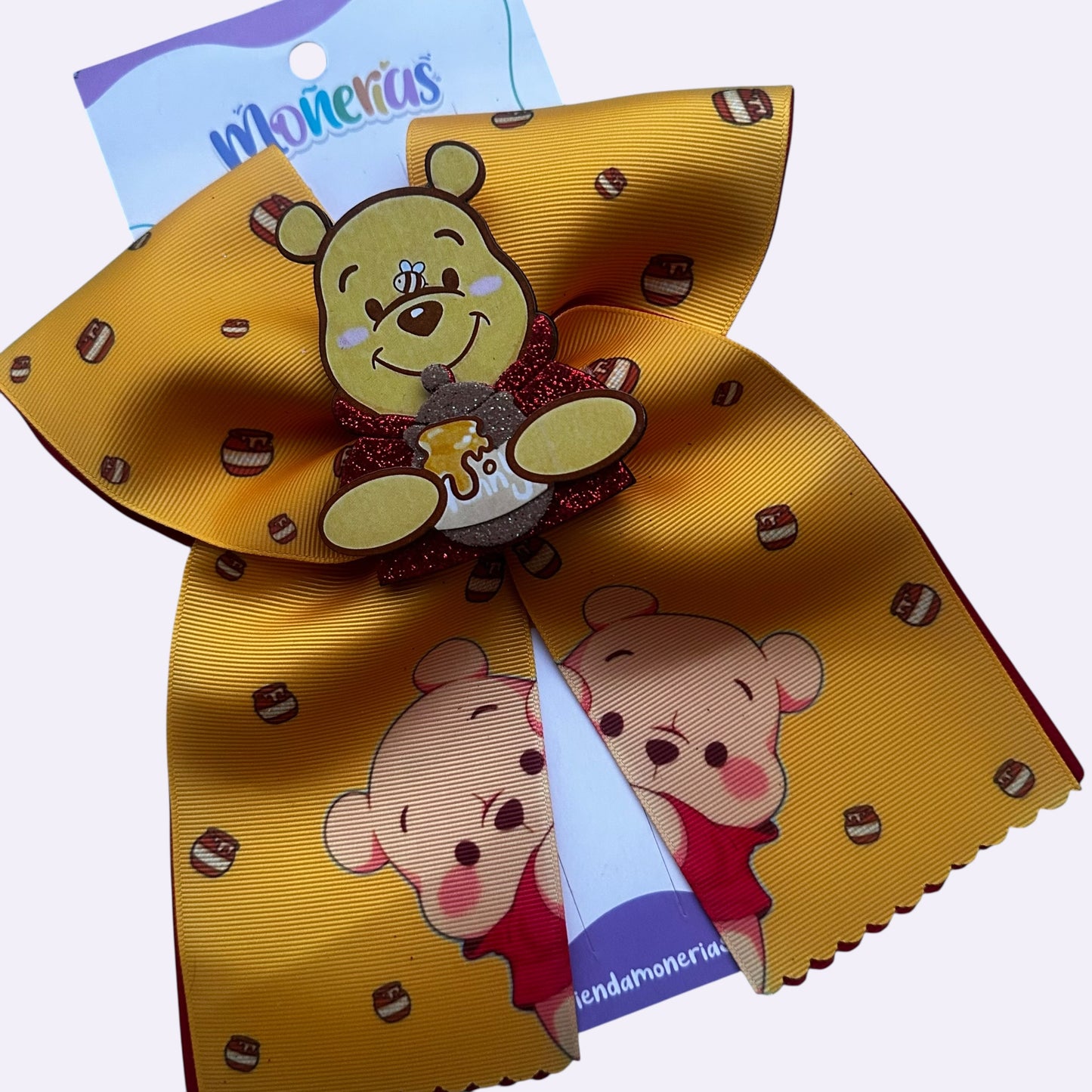 Moños Tira Winnie Pooh