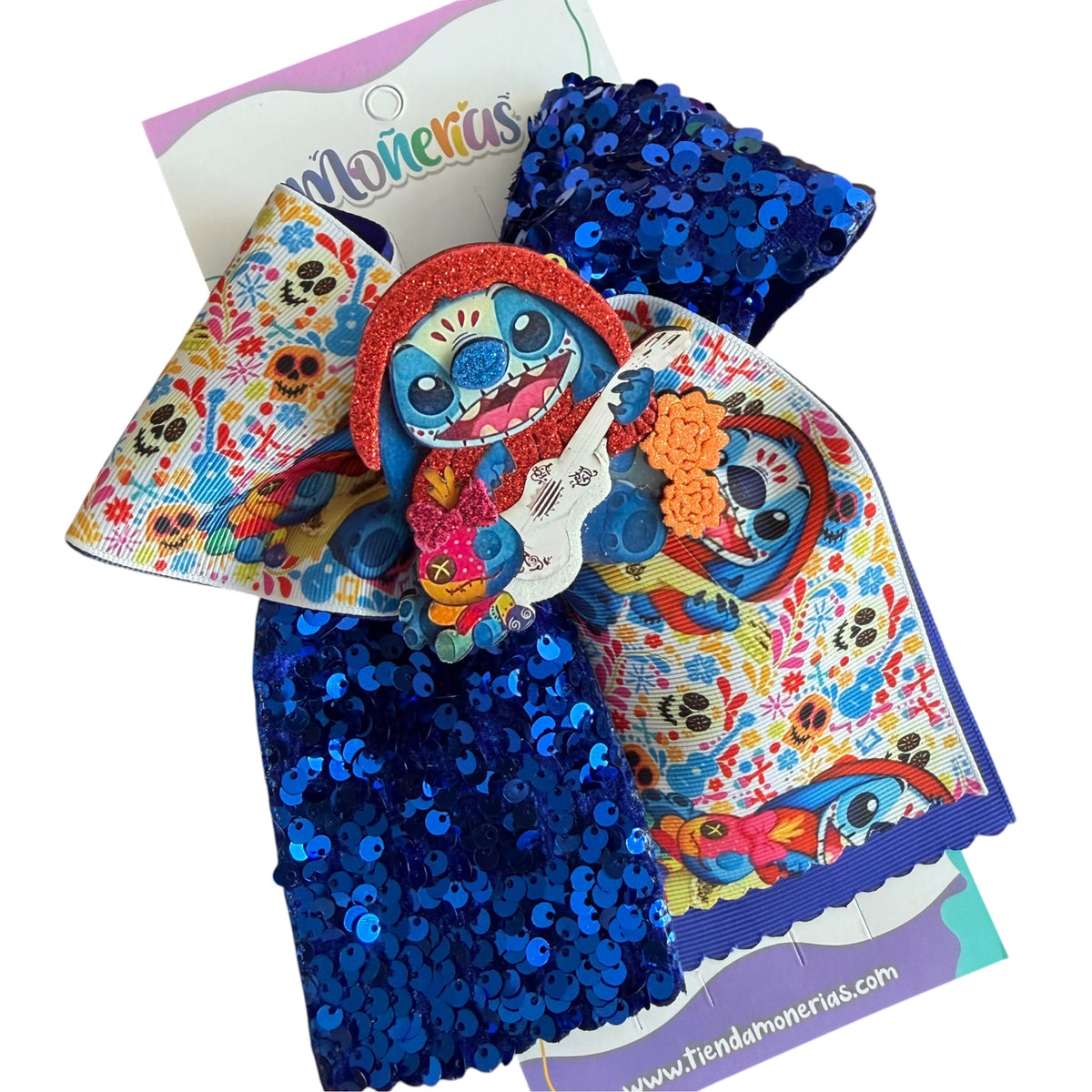 Moño Coco Stitch