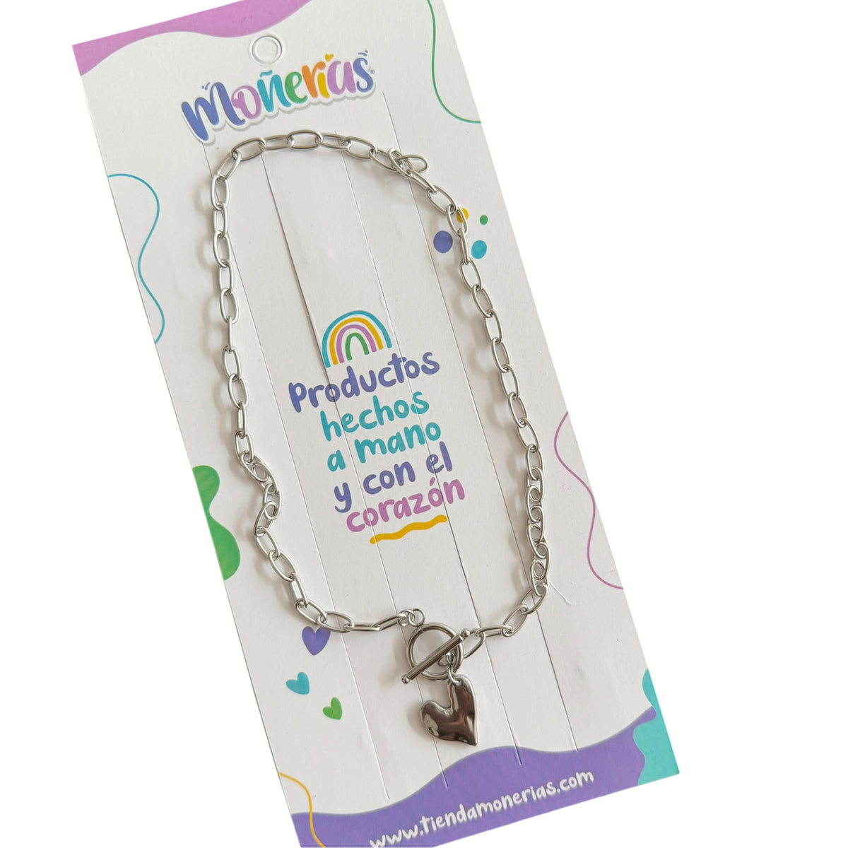Cadena con Corazón y Poste