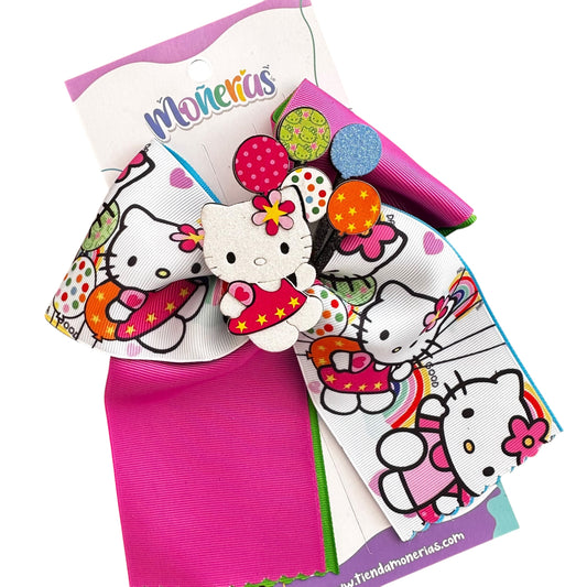 Moño Kitty Globos