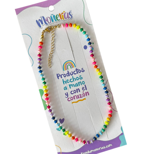 Collar Neón Piedra Natural