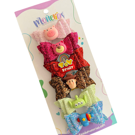 Set 6 Moños Toy Story