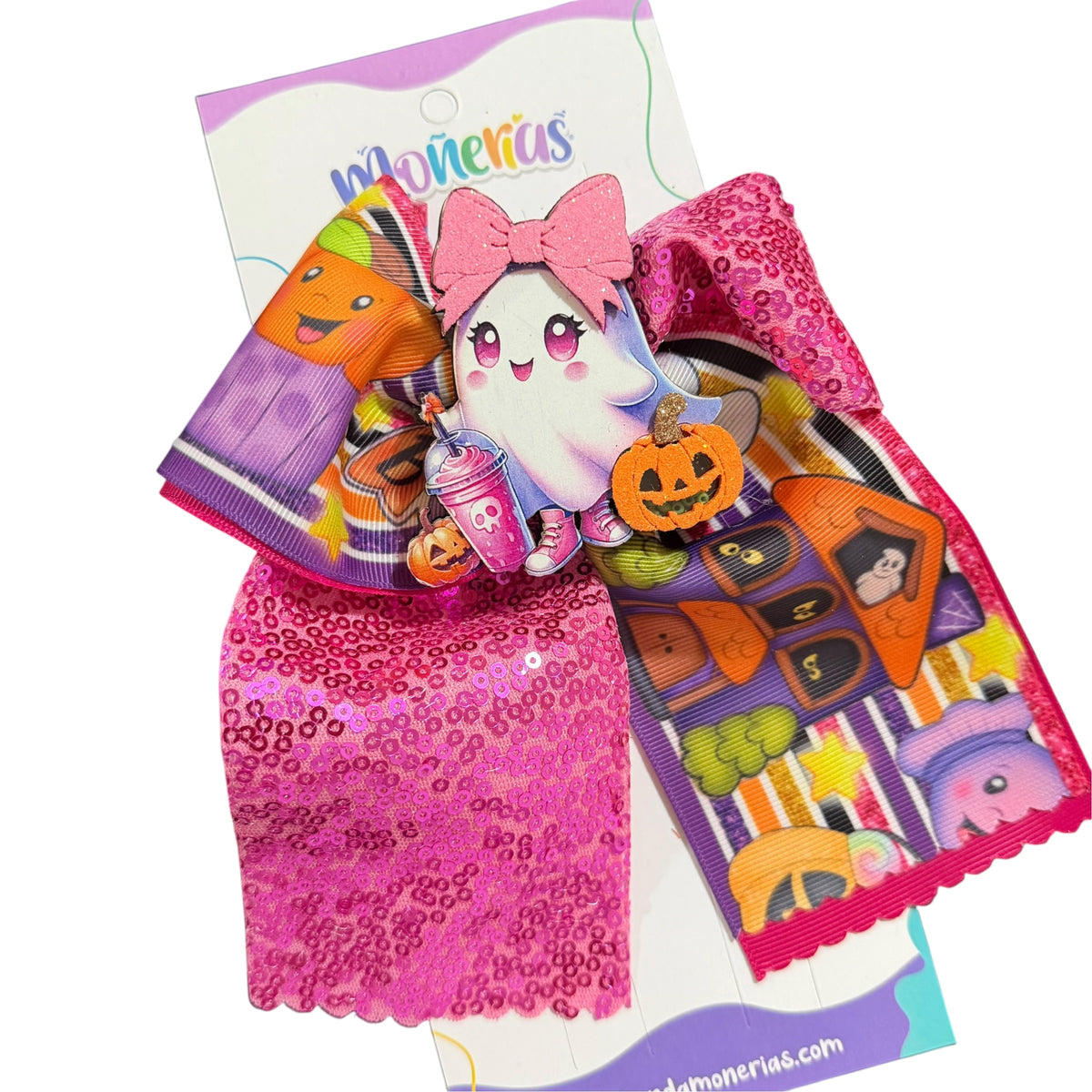 Moño Fantasma Fucsia