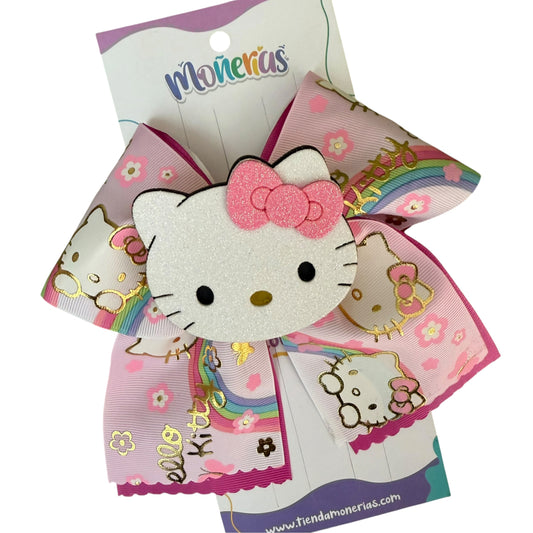 Coletero Kitty Rosa Holográfico