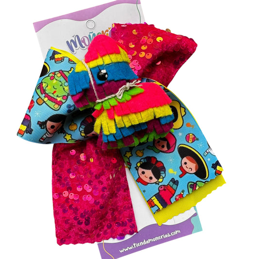 Moño Piñata Neón Feltie