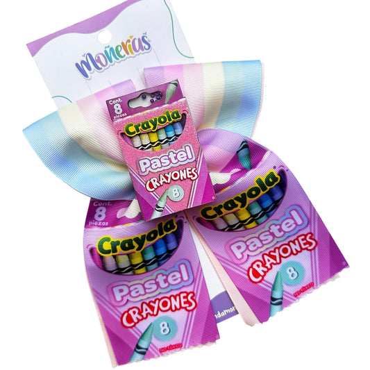 Moño Crayola Pastel