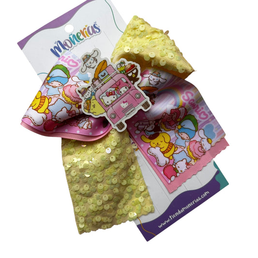 Moño Sanrio Pastel
