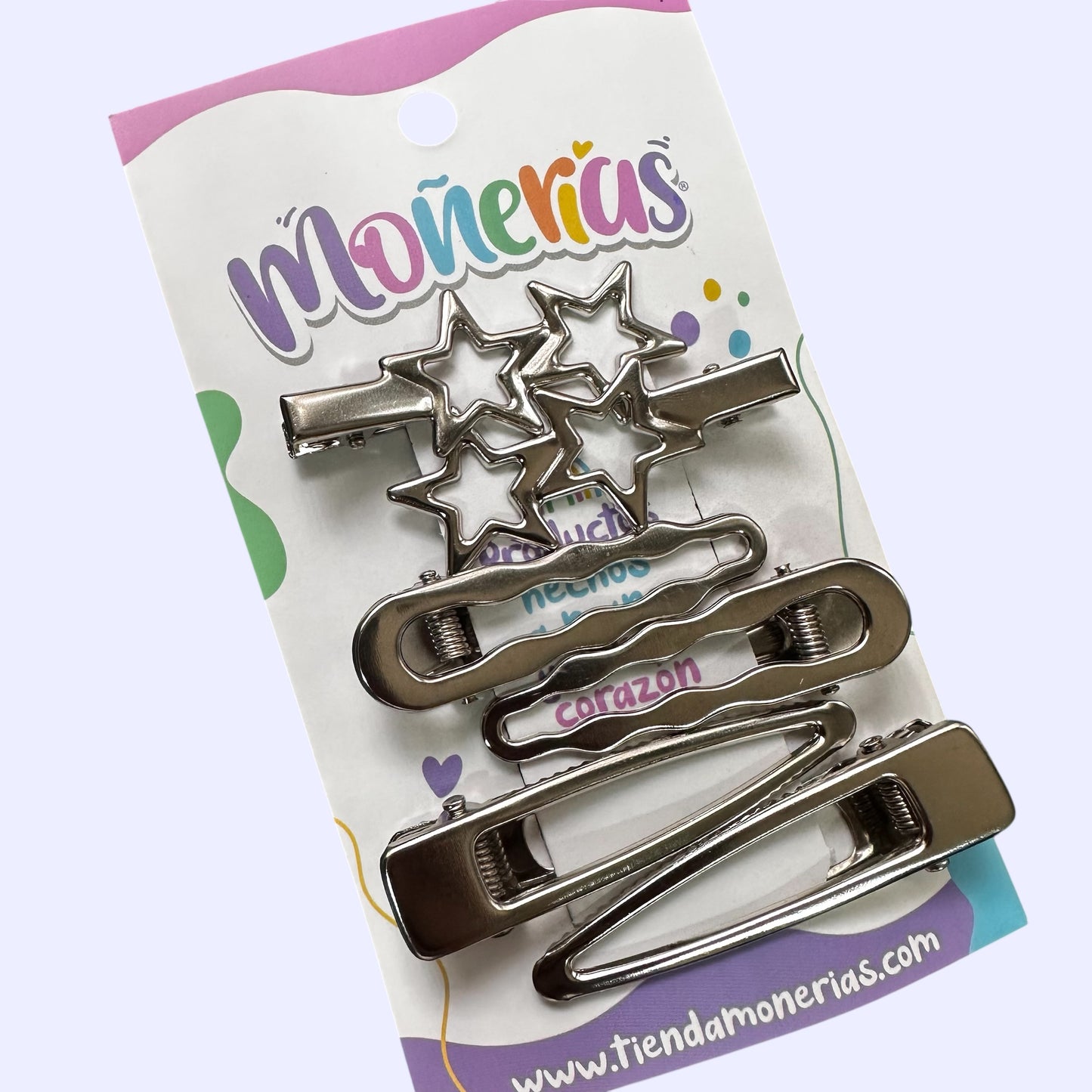 Set 6 pinzas metalicas