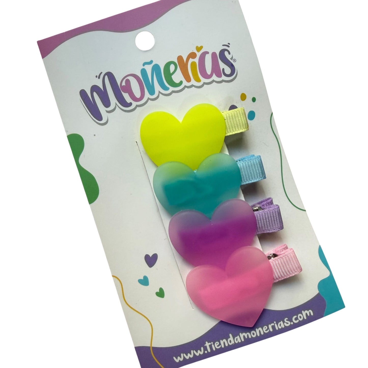Set 4 Corazones Silicón