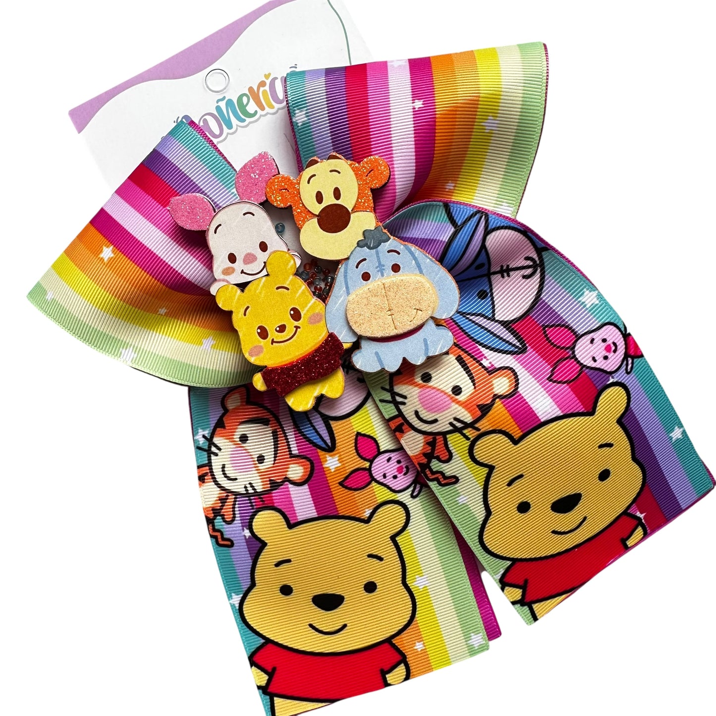 Moño Winnie Pooh Rayas