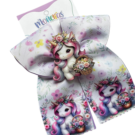 Moño Unicornio Lila