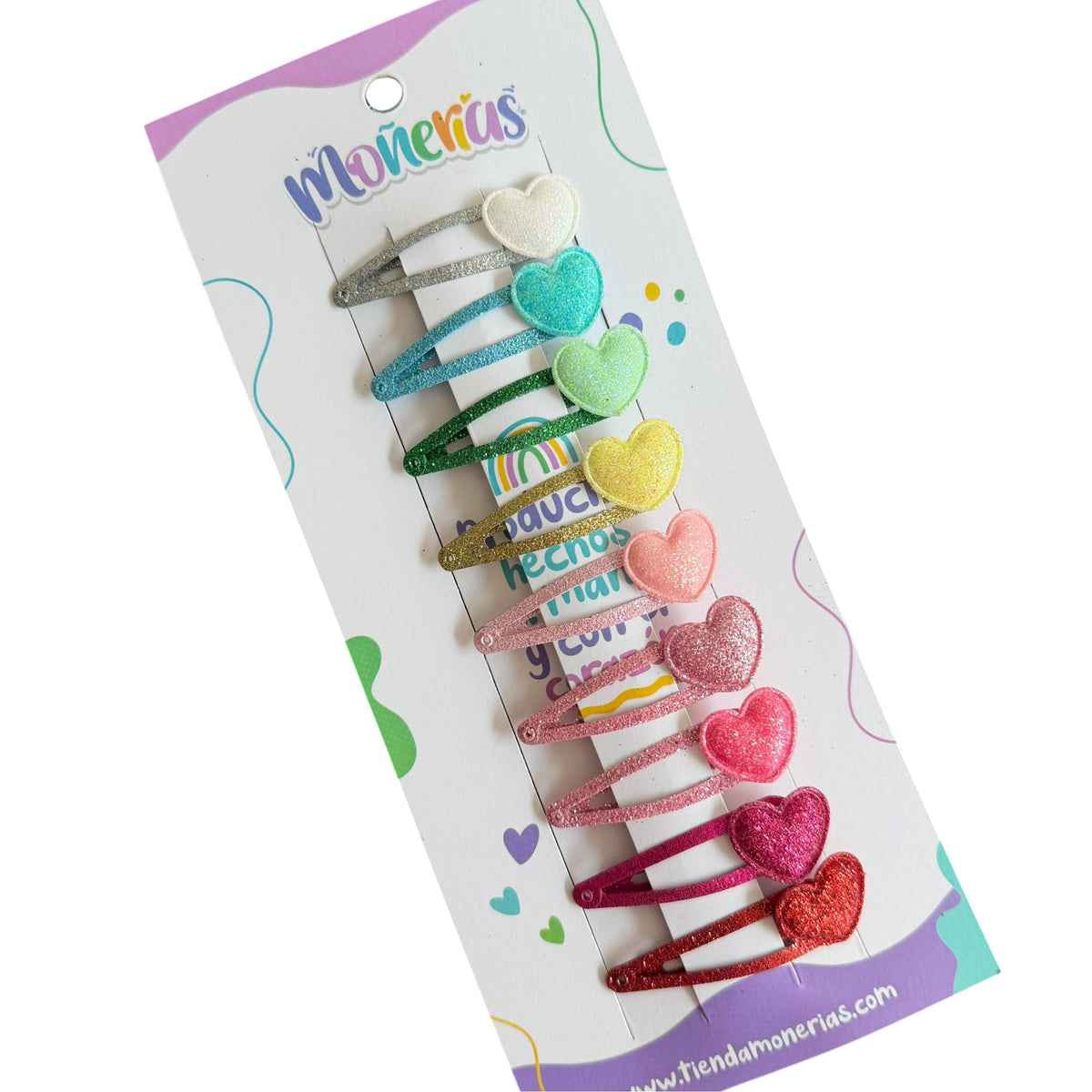 Set 9 Snapclip Corazones