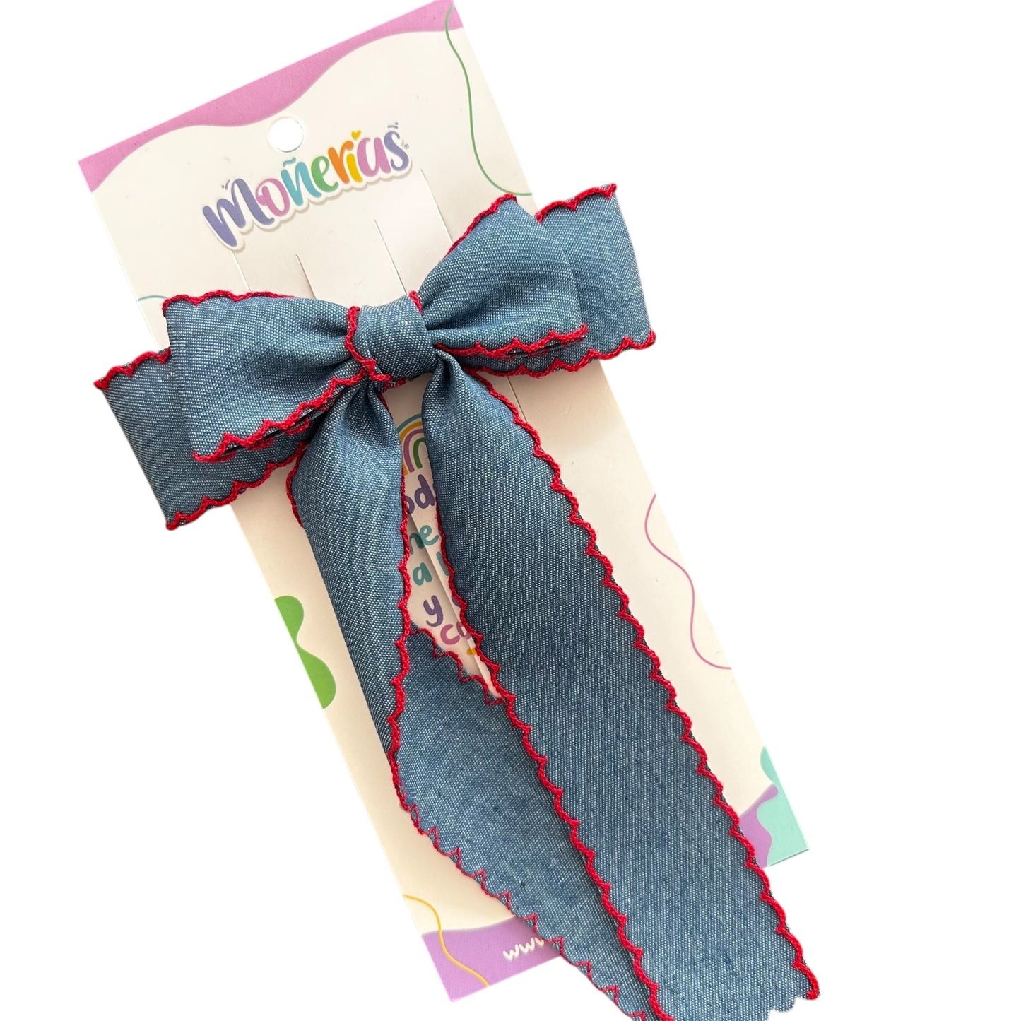 Coquette Mezclilla con Orilla Bordada (3 colores)