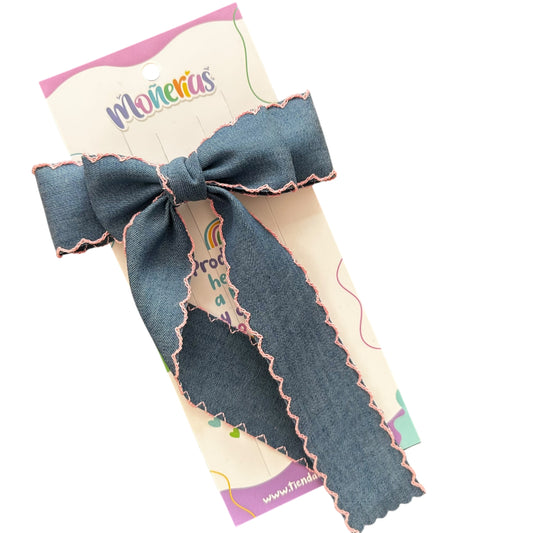 Coquette Mezclilla con Orilla Bordada (3 colores)