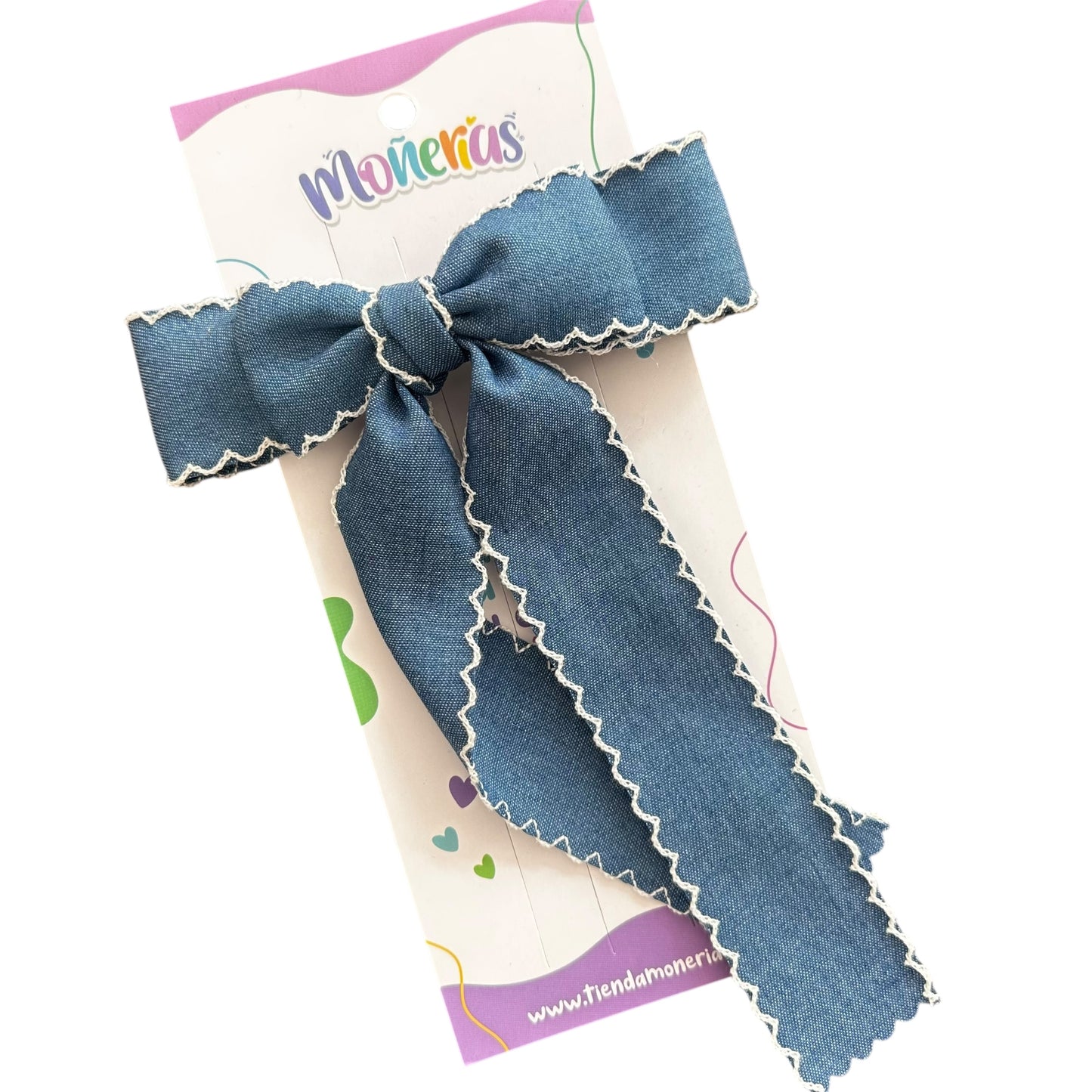 Coquette Mezclilla con Orilla Bordada (3 colores)